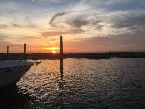 Sunset over the Stono